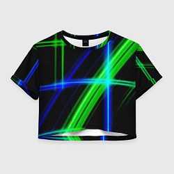 Женский топ Color blue black green