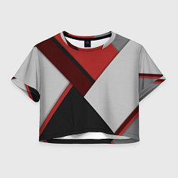 Женский топ Color black red grey