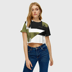 Футболка 3D укороченная женская Haval логотип, цвет: 3D-принт — фото 2