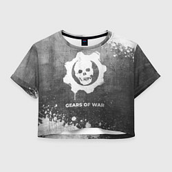 Женский топ Gears of War - grey gradient