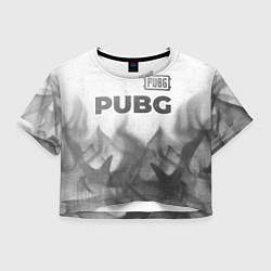 Женский топ PUBG - white gradient посередине