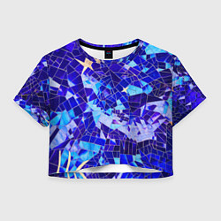 Футболка 3D укороченная женская Небо-Звезды, цвет: 3D-принт