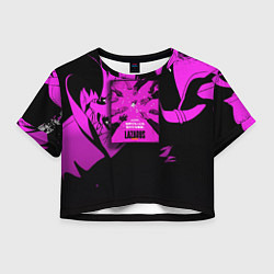 Футболка 3D укороченная женская Лазарь: Лекарство, цвет: 3D-принт