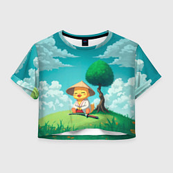 Женский топ Уточка в кимоно под миниатюрным деревом