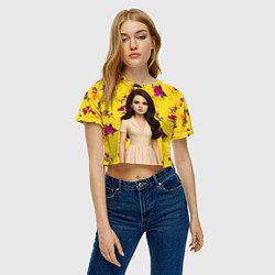 Футболка 3D укороченная женская Lana Del Rey образ куклы, цвет: 3D-принт — фото 2