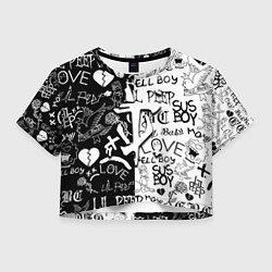 Женский топ Doom x liil peep pattern black