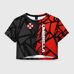 Женский топ Umbrella corp - красные фрагменты