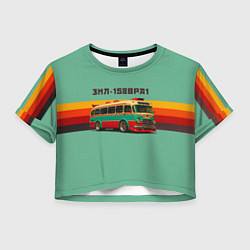 Женский топ Ретро автобус ЗИЛ 158ВРА1 поп-арт