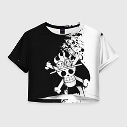 Футболка 3D укороченная женская Символ Эйса, цвет: 3D-принт