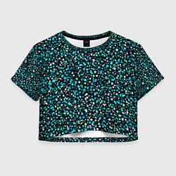 Женский топ Голубые неоновые крапинки