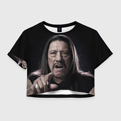 Футболка 3D укороченная женская Danny Trejo, цвет: 3D-принт