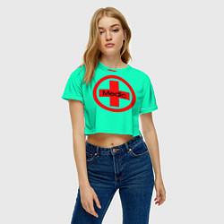Футболка 3D укороченная женская Medic, цвет: 3D-принт — фото 2