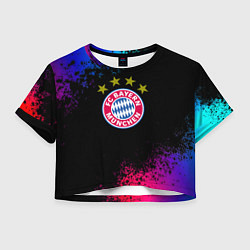 Женский топ Бавария Мюнхен краски неон градиент