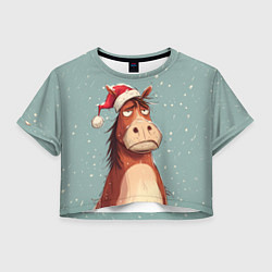 Женский топ Недовольная лошадка