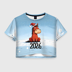 Женский топ Сердитая лошадка 2026