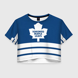 Футболка 3D укороченная женская Toronto Maple Leafs, цвет: 3D-принт