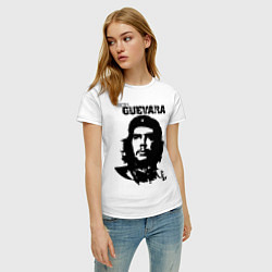 Футболка хлопковая женская Che Guevara, цвет: белый — фото 2