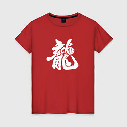 Футболка хлопковая женская Jakie Chan / Джеки Чан, цвет: красный