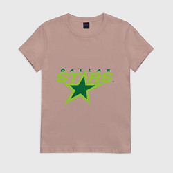 Футболка хлопковая женская Dallas Stars, цвет: пыльно-розовый