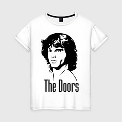 Футболка хлопковая женская The Doors, цвет: белый
