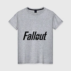 Футболка хлопковая женская Fallout, цвет: меланж