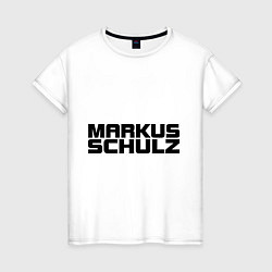 Футболка хлопковая женская Markus Schulz, цвет: белый