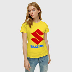 Футболка хлопковая женская Suzuki, цвет: желтый — фото 2