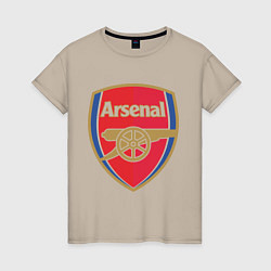 Футболка хлопковая женская Arsenal FC, цвет: миндальный