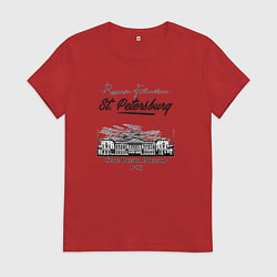 Футболка хлопковая женская State Russian Museum, цвет: красный