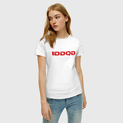 Футболка хлопковая женская IDDQD Doom, цвет: белый — фото 2