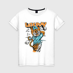 Женская футболка Let's Play Tiger