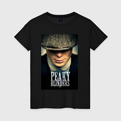 Футболка хлопковая женская Peaky Blinders, цвет: черный