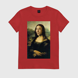 Футболка хлопковая женская Кейдж 2, цвет: красный