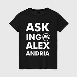 Футболка хлопковая женская Asking Alexandria, цвет: черный