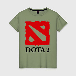 Женская футболка Dota 2: Logo