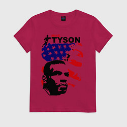 Футболка хлопковая женская Mike Tyson: USA Boxing, цвет: маджента