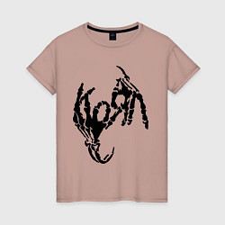 Женская футболка Korn bones