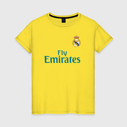 Футболка хлопковая женская Real Madrid: Ronaldo 07, цвет: желтый