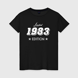 Футболка хлопковая женская Limited Edition 1983, цвет: черный
