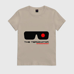 Футболка хлопковая женская The Terminator, цвет: миндальный