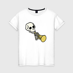 Футболка хлопковая женская Doot Doot, цвет: белый