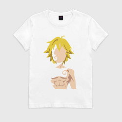 Футболка хлопковая женская Meliodas, цвет: белый