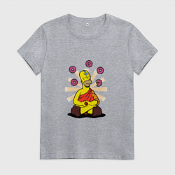 Футболка хлопковая женская Homer Relax, цвет: меланж