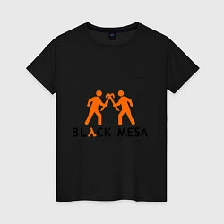 Футболка хлопковая женская Black mesa: Gameplay, цвет: черный
