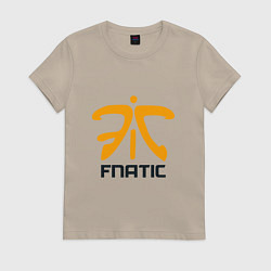 Футболка хлопковая женская Fnatic, цвет: миндальный