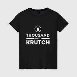 Футболка хлопковая женская Thousand Foot Krutch, цвет: черный