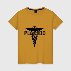 Футболка хлопковая женская Placebo, цвет: горчичный