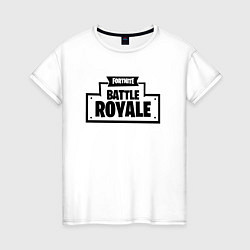 Футболка хлопковая женская Fortnite: Battle Royale, цвет: белый