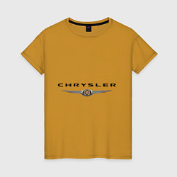 Женская футболка Chrysler logo