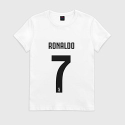 Футболка хлопковая женская RONALDO 7, цвет: белый